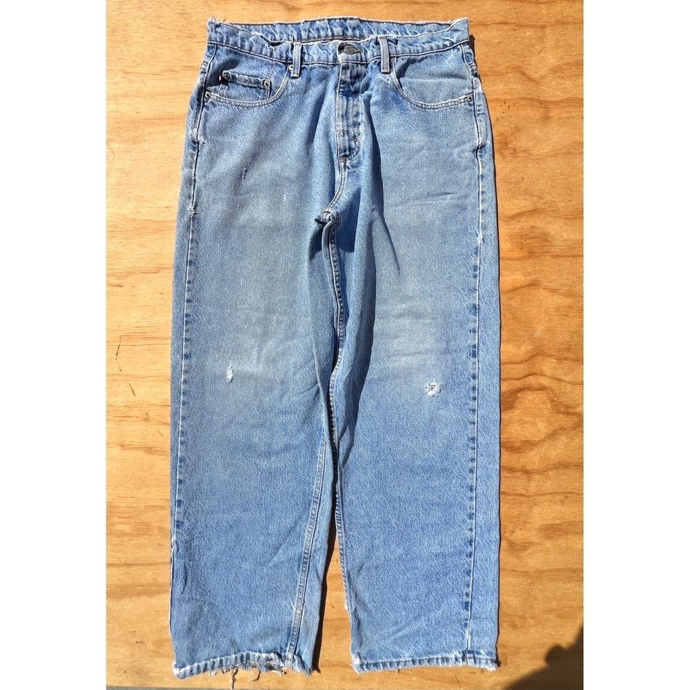 Polo Jeans Co Ralph Lauren Vintage Relaxed Wide Leg Jeans 34x30 Big 20" - Picture 2 of 13